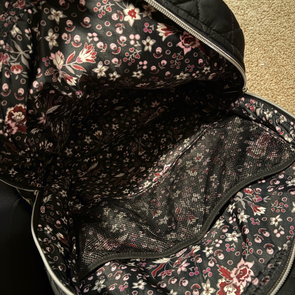 Vera Bradley Black Quilted Backpack - Picture 3 of 3